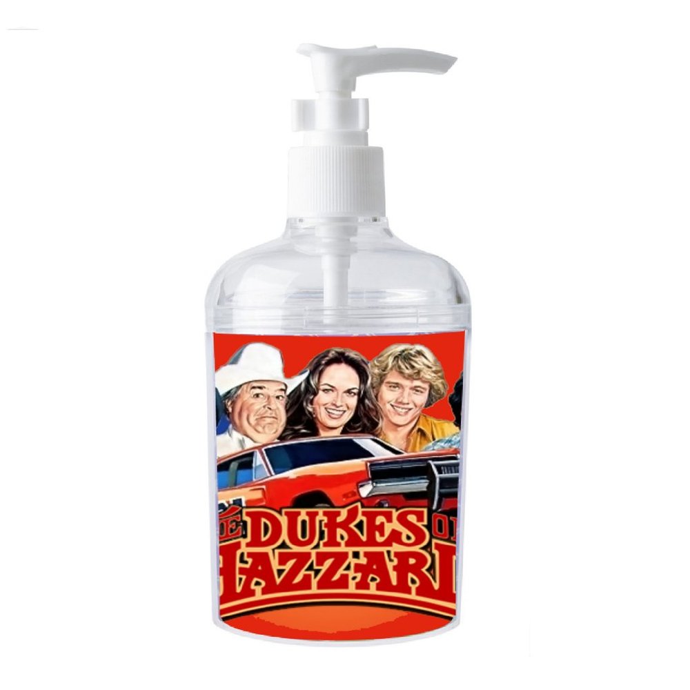 Dukes Of Hazzard Soap / Hand Sani. Refillable Dispenser Not just a label!
